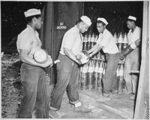 Enlisted Men Espiritu Santo New Hebrides Naval Ammunition